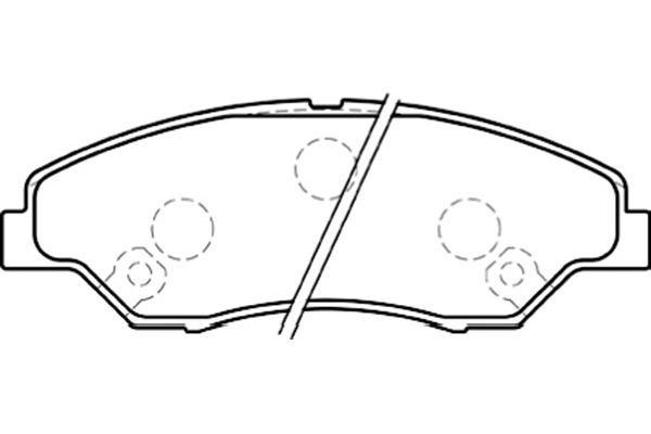 KAVO PARTS Комплект тормозных колодок, дисковый тормоз BP-4009